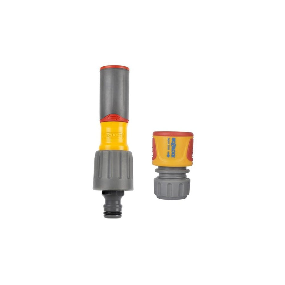 Hozelock 3-in-1 Nozzle & AquaStop Connector-HOZ100100226