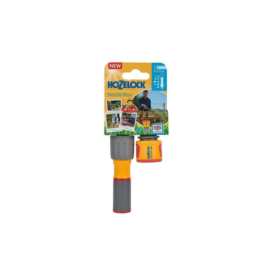 Hozelock 3-in-1 Nozzle & AquaStop Connector-HOZ100100226