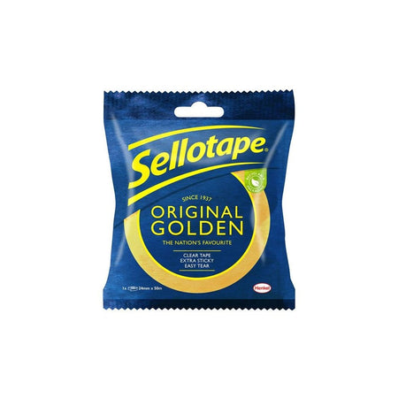Sellotape Original Golden Sticky Tape - 1 Roll 24mm x 50m-SLT2928287
