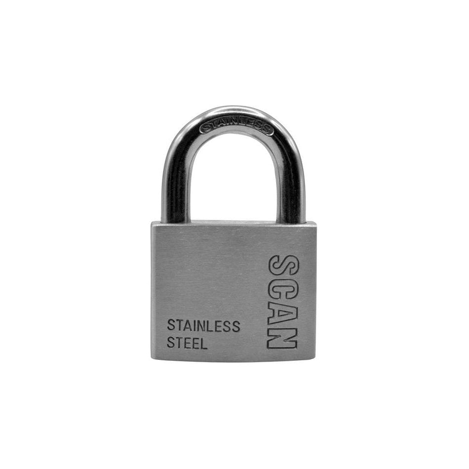 Scan Stainless Steel Padlock 50mm-SCAPLSS50