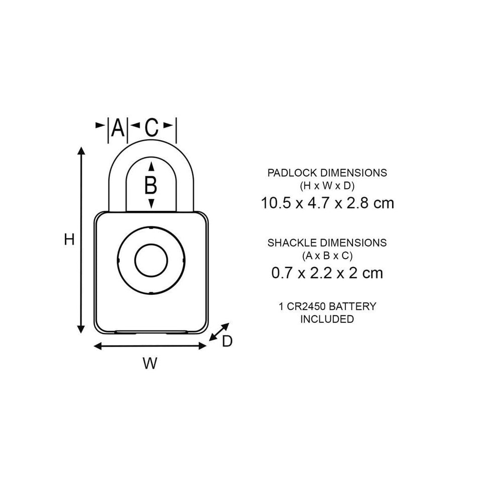 Master Lock Bluetooth® Indoor Padlock-MLK4400E