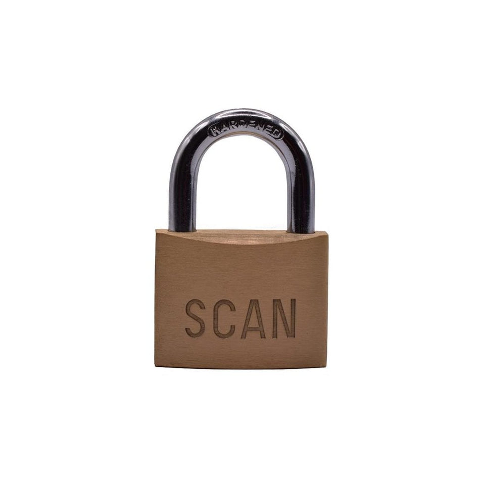 Scan Brass Padlock 50mm-SCAPLB50