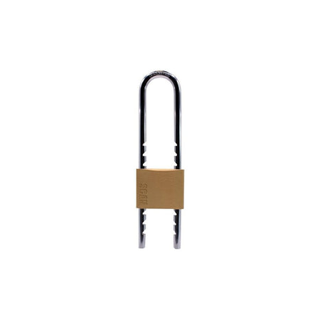 Scan Brass Padlock 50mm Sliding Shackle-SCAPLBSLIDE