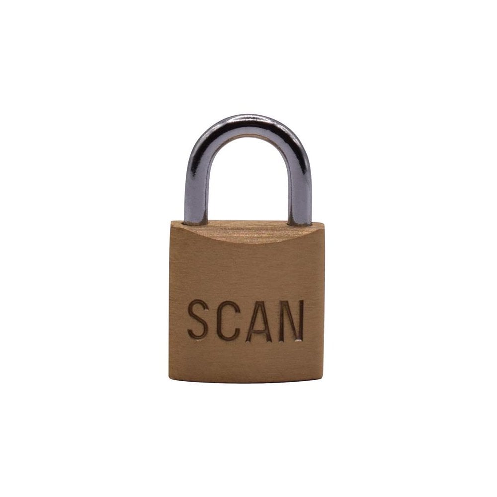 Scan Brass Padlock 20mm-SCAPLB20