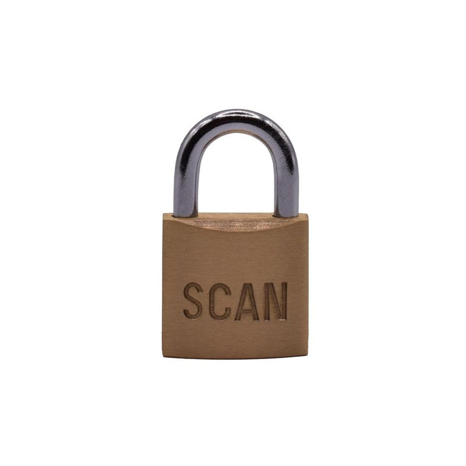 Scan Brass Padlock 25mm-SCAPLB25
