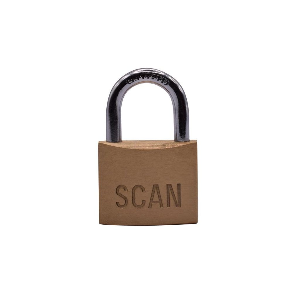 Scan Brass Padlock 40mm-SCAPLB40