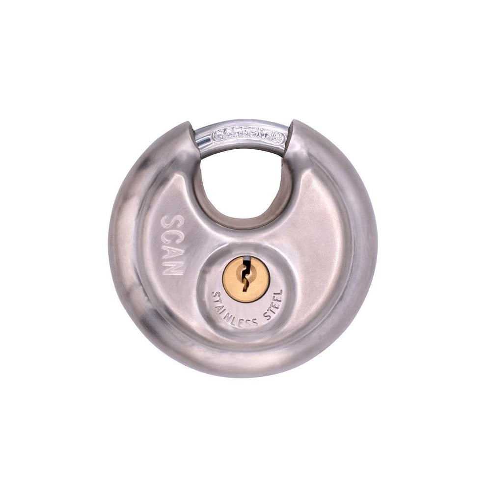 Scan Stainless Steel Disk Type Padlock 70mm-SCAPLSS70DIS