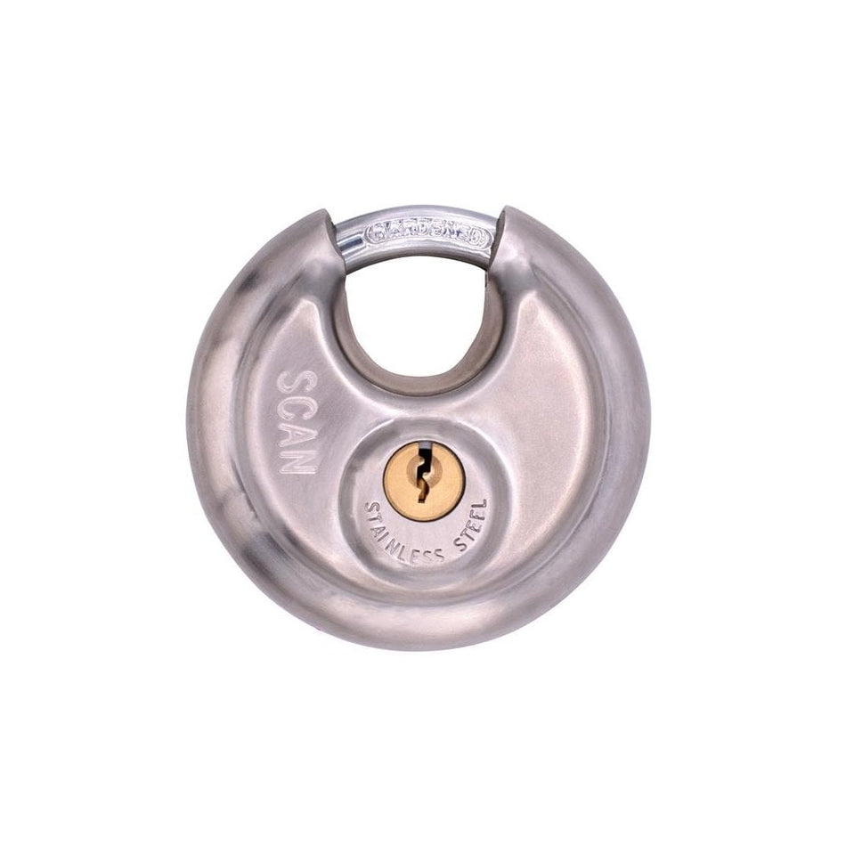 Scan Stainless Steel Disk Type Padlock 70mm-SCAPLSS70DIS