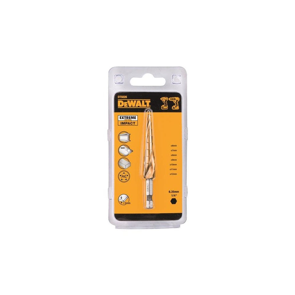 DEWALT Extreme Step Drill Bit 6-12mm-DEWDT5026QZ