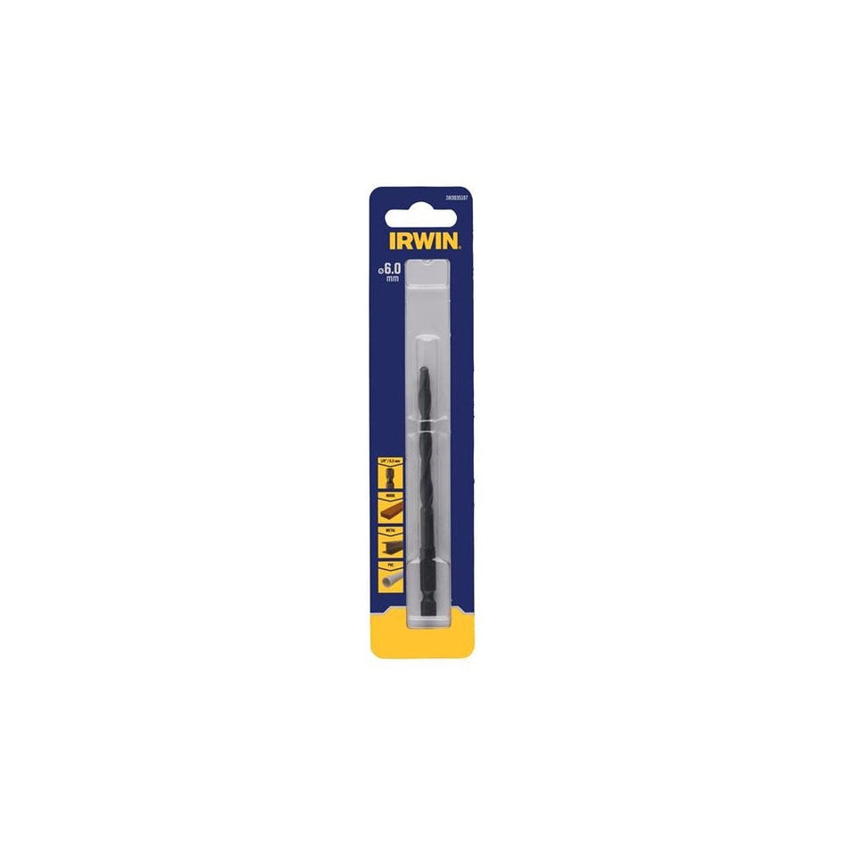 IRWIN® HSS Drill Bit Hex Shank Bit 6.0mm-IRWIW3035107