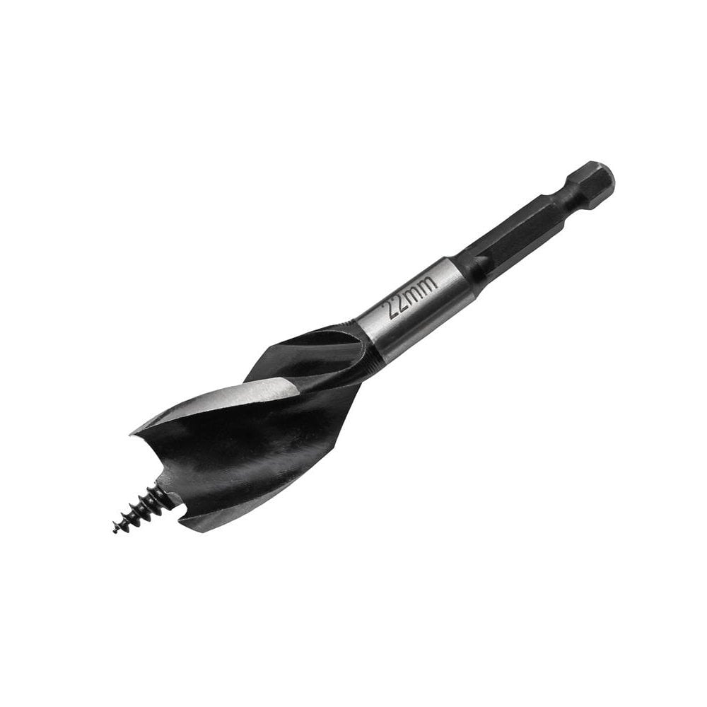 Faithfull Tri-Point Speed Auger Bit 22mm Stubby-FAITPAS22