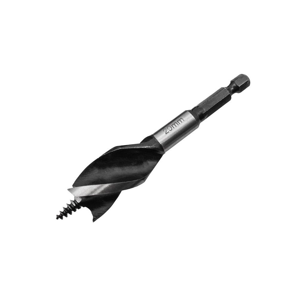 Faithfull Tri-Point Speed Auger Bit 20mm Stubby-FAITPAS20