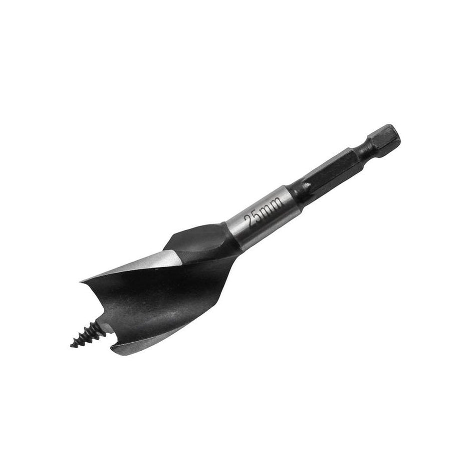 Faithfull Tri-Point Speed Auger Bit 25mm Stubby-FAITPAS25
