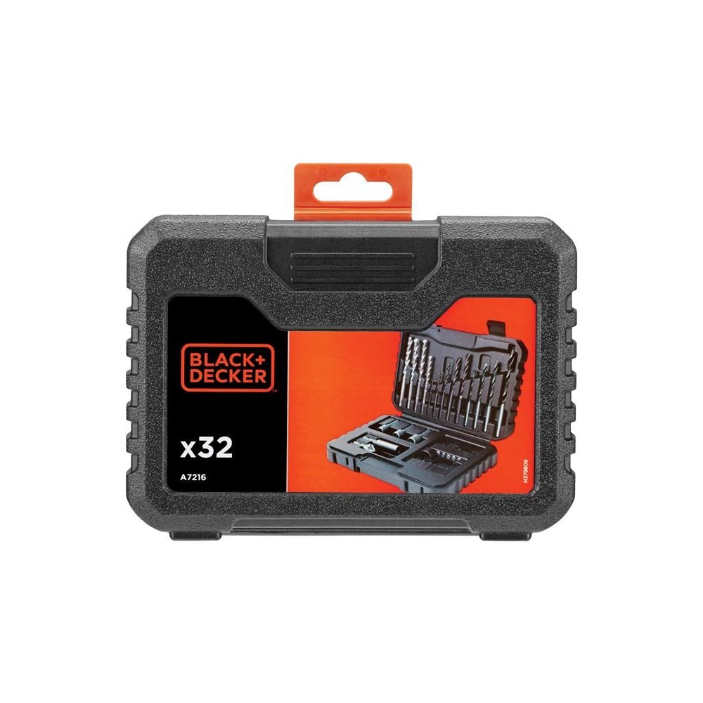 BLACK + DECKER A7216 Drill & Driver Set 32 Piece-B/DA7216