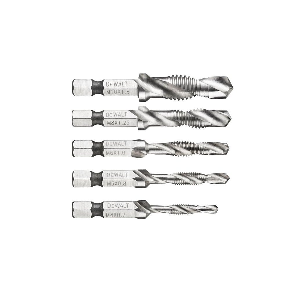 DEWALT DT50060 Impact Ready Drill Tap Set, 5 Piece-DEWDT50060QZ