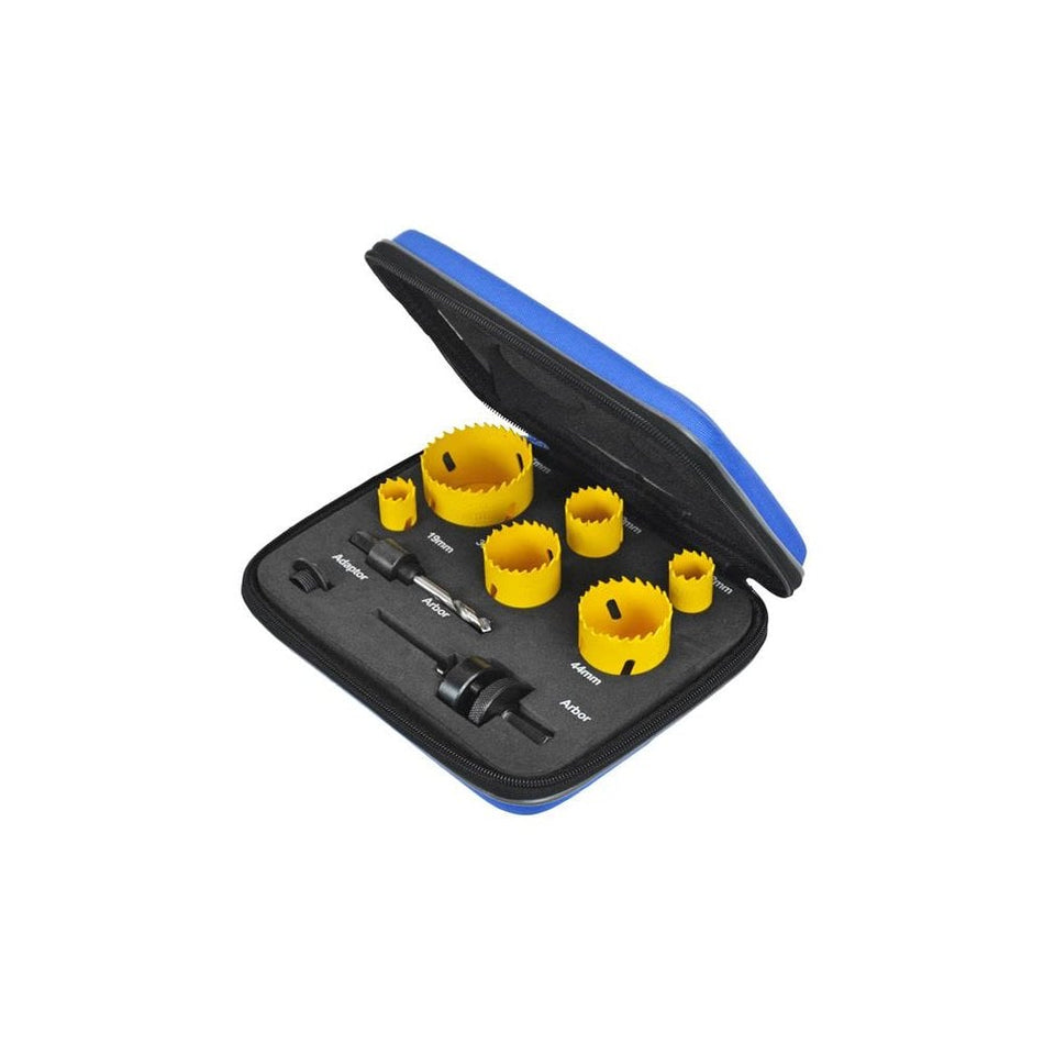 Faithfull Professional Holesaw Kit, 9 Piece-FAIHSKIT