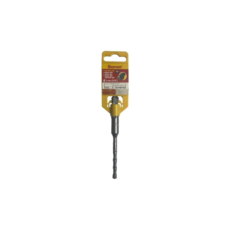 Starrett SDS Plus 2 Point Drill Bit 5 x 110mm-STRKBPS05A