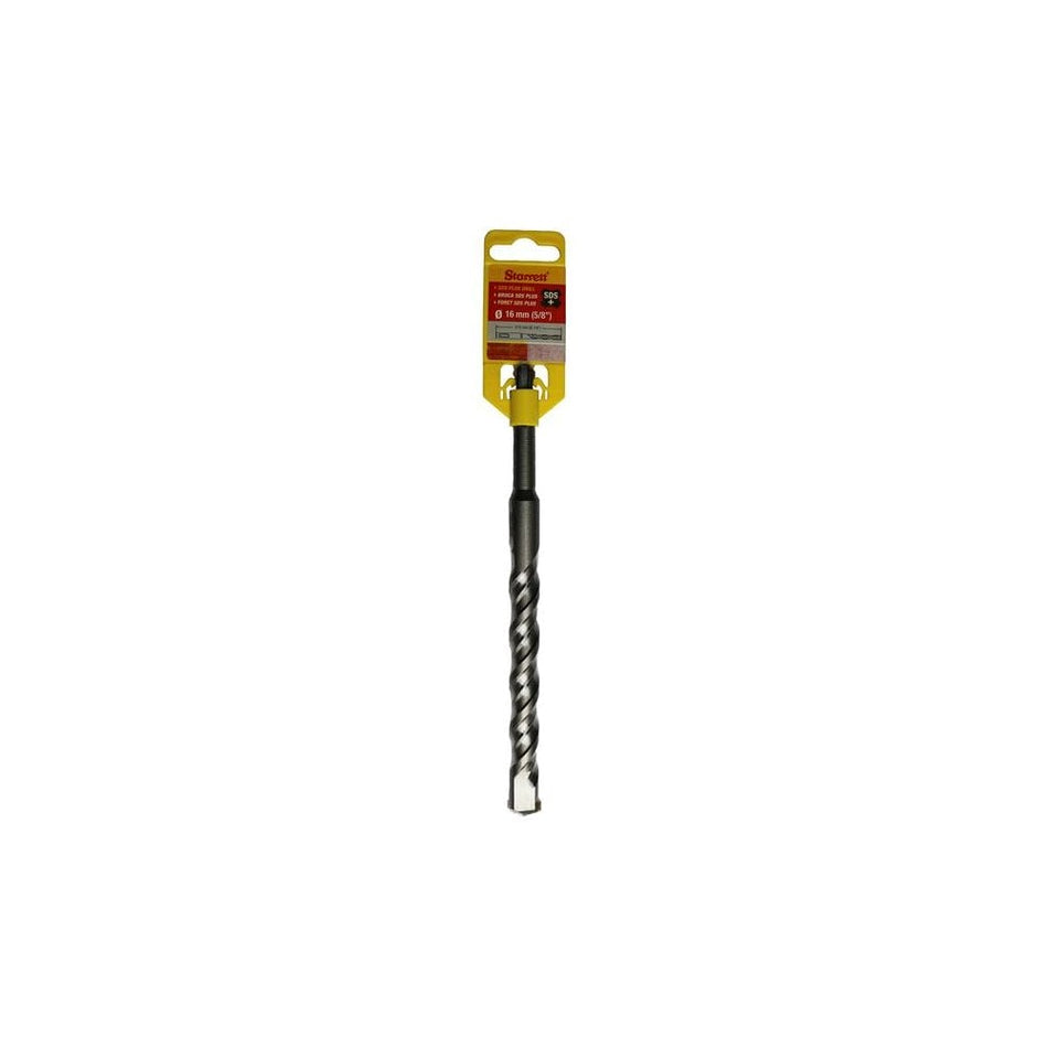 Starrett SDS Plus 2 Point Drill Bit 16 x 210mm-STRKBPS16C