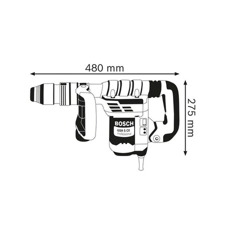 Bosch GSH 5 CE SDS-Max Professional Demolition Hammer 1150W 240V-BSH611321070