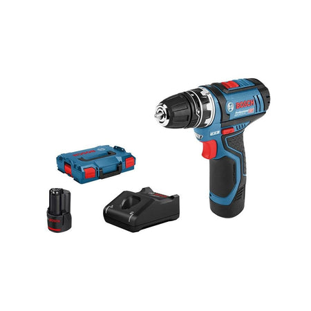 Bosch GSR 12V-15 FC Pro FlexiClick Drill Driver 12V 2 x 2.0Ah Li-ion-BSH6019F6071