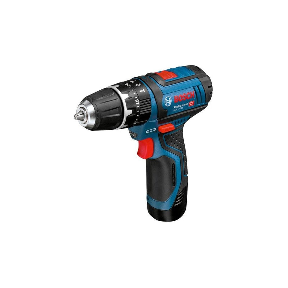 Bosch GSB 12V-15 Professional Combi Drill 12V 2 x 2.0Ah Li-ion-BSH6019B697J