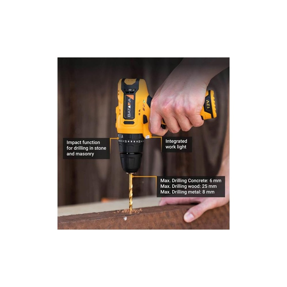Batavia FIXXPACK Combi Drill 12V Bare Unit-BAT7064214