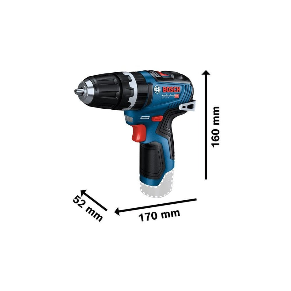 Bosch GSB 12V-35 Professional Combi Drill 12V 2 x 3.0Ah Li-ion-BSH6019J9070
