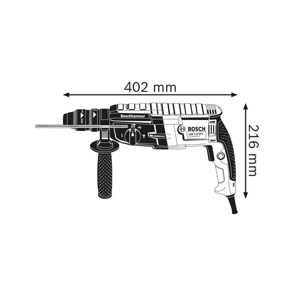 Bosch GBH 2-28 F SDS-Plus Professional Rotary Hammer 880W 110V-BSH611267661