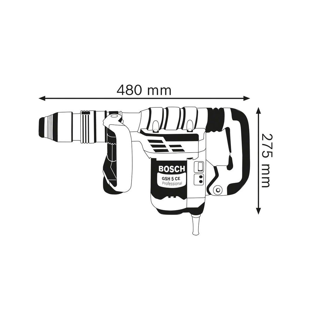 Bosch GSH 5 CE SDS-Max Professional Demolition Hammer 1150W 110V-BSH611321060