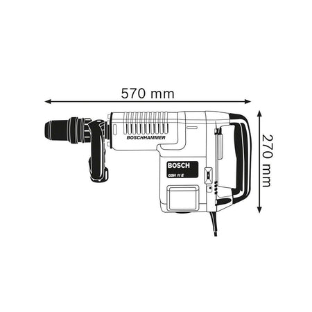 Bosch GSH 11 E SDS-Max Professional Demolition Hammer 1500W 240V-BSH611316742
