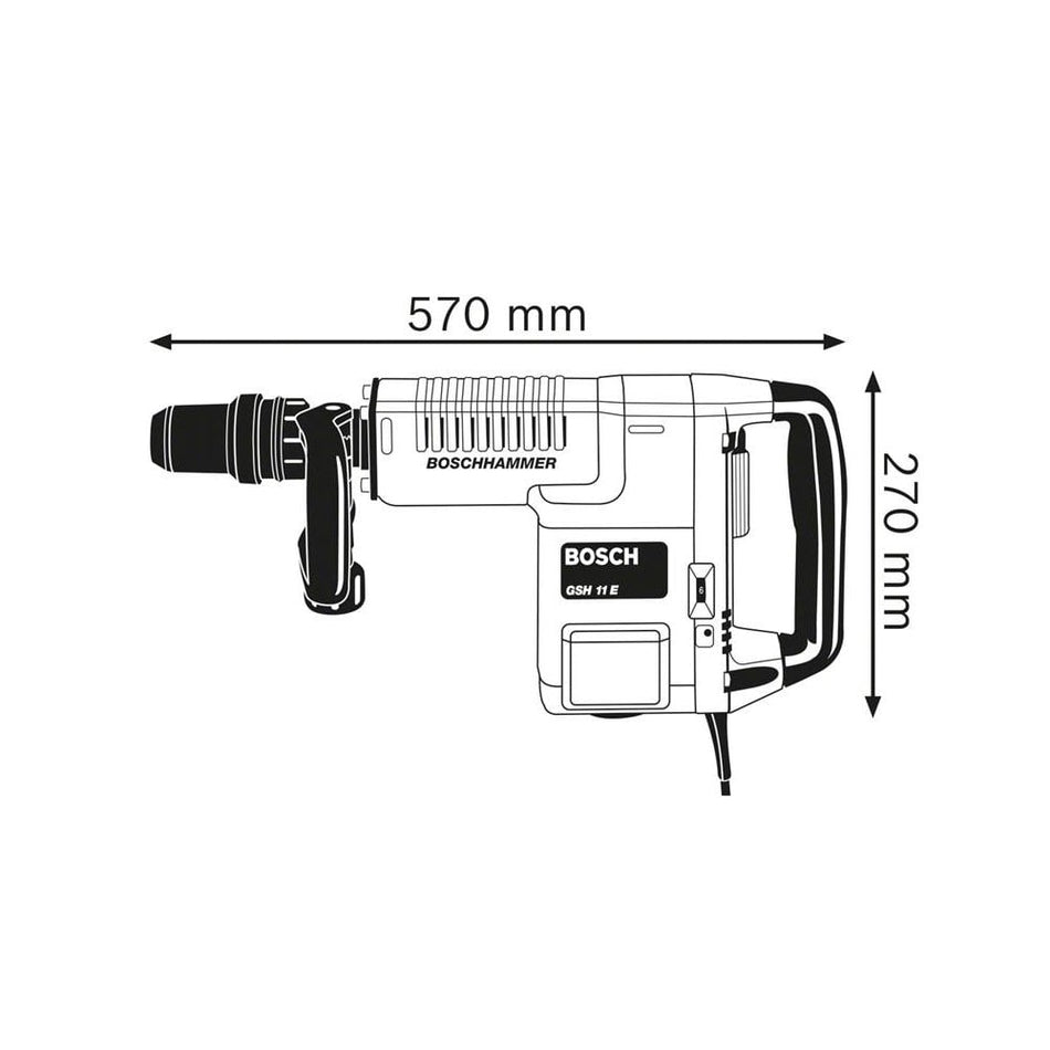 Bosch GSH 11 E SDS-Max Professional Demolition Hammer 1500W 110V-BSH611316741