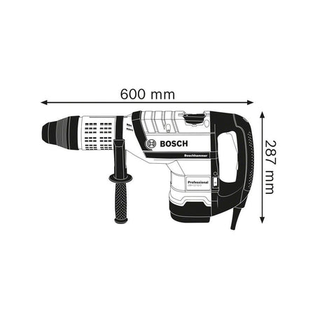 Bosch GBH 12-52 D SDS-Max Professional Rotary Hammer 1,700W 110V-BSH611266160