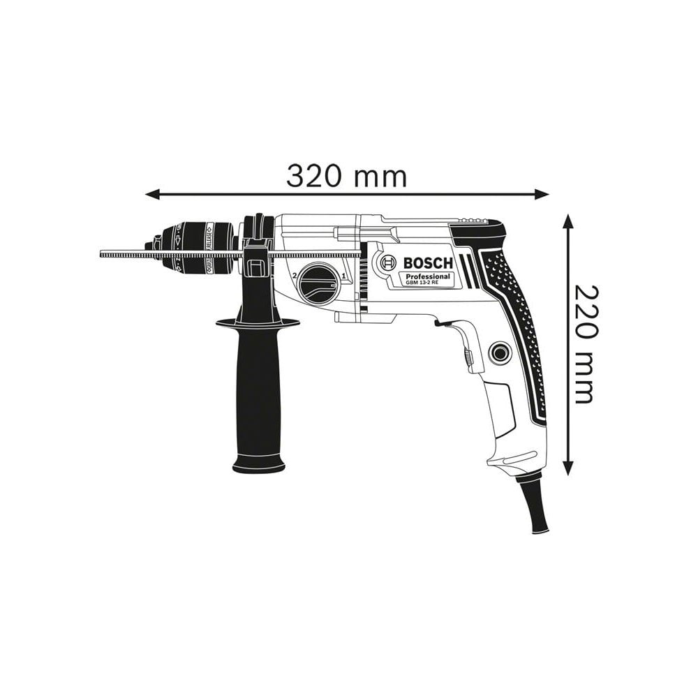 Bosch GBM 13-2 RE Professional Rotary Drill 750W 240V-BSH6011B2070