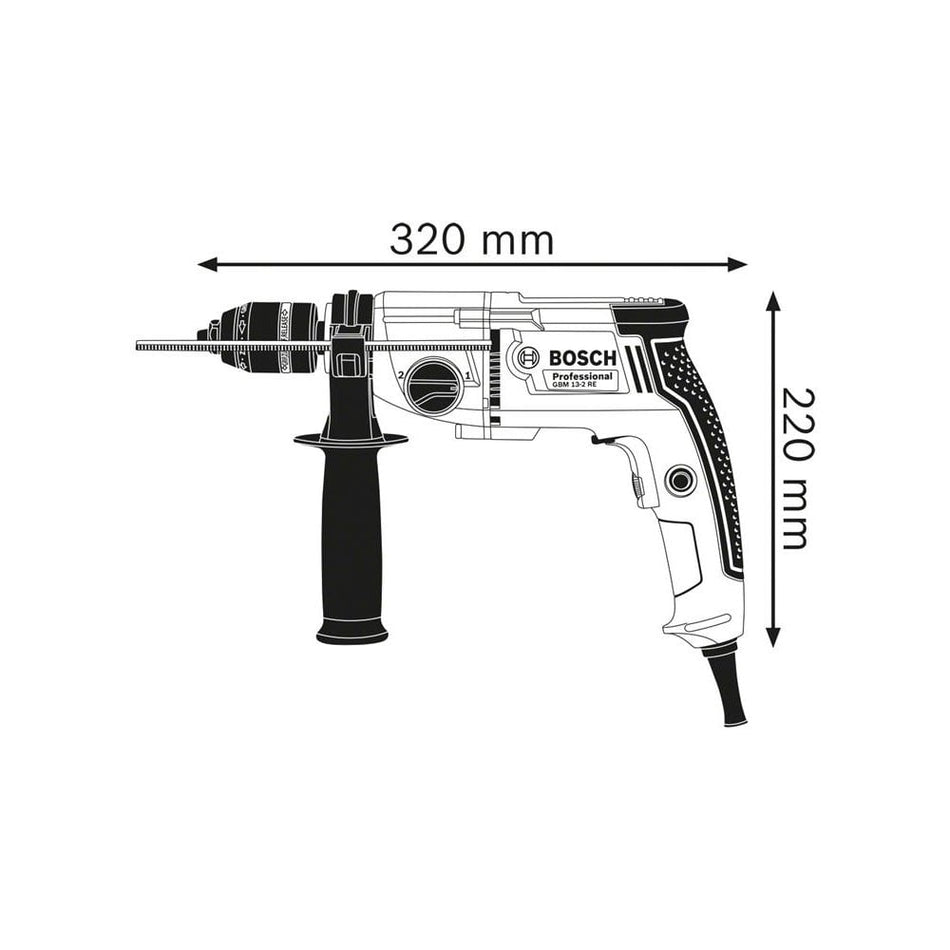 Bosch GBM 13-2 RE Professional Rotary Drill 750W 240V-BSH6011B2070