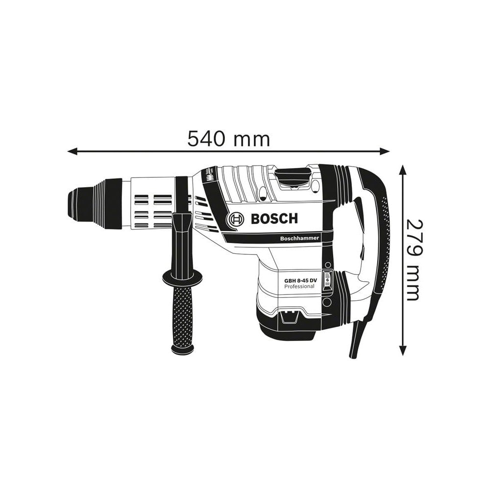 Bosch GBH 8-45 DV SDS-Max Professional Rotary Hammer 1500W 110V-BSH611265060