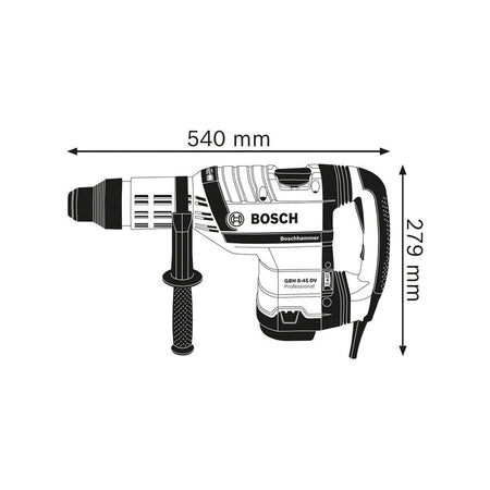 Bosch GBH 8-45 DV SDS-Max Professional Rotary Hammer 1500W 110V-BSH611265060