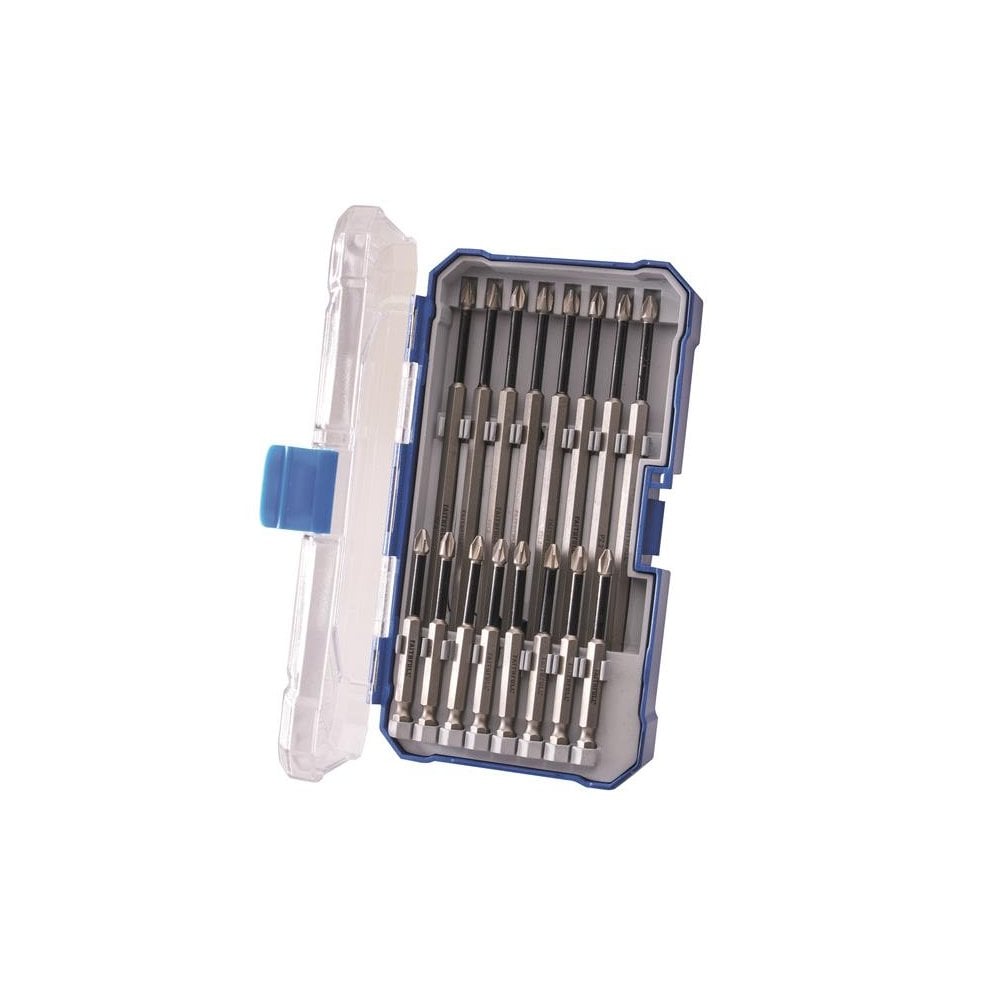 Faithfull Long Impact Bit Set in Case, 16 Piece-FAISBSET16I