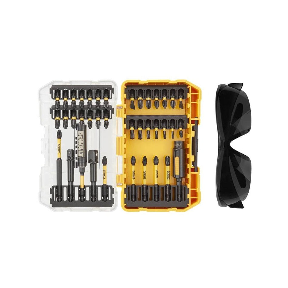 DEWALT DT70740T FlexTorq Bit Set, 38 Piece + Safety Glasses-DEWDT70740TQ