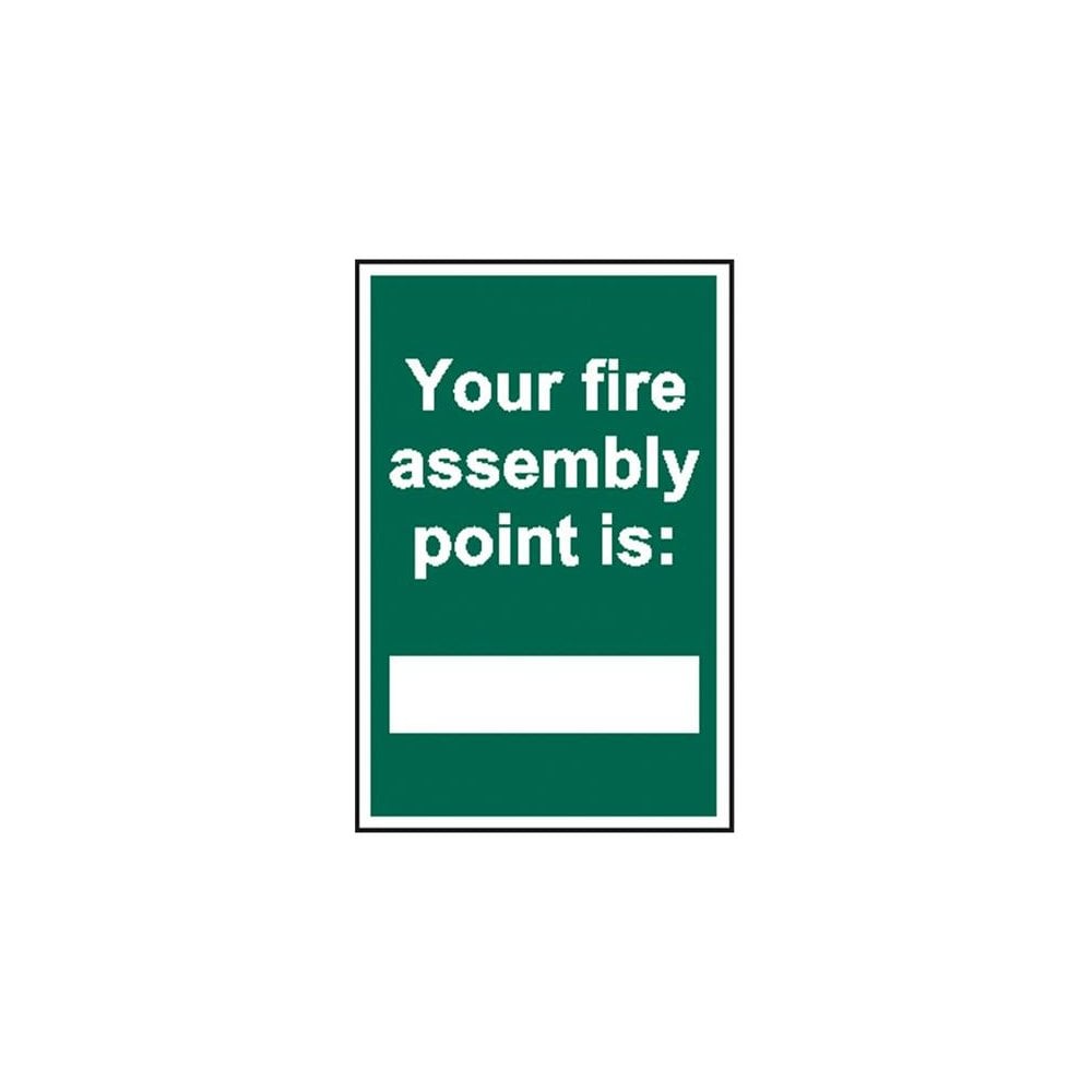 Scan Your Fire Assembly Point is - PVC Sign 200 x 300mm-SCA1526