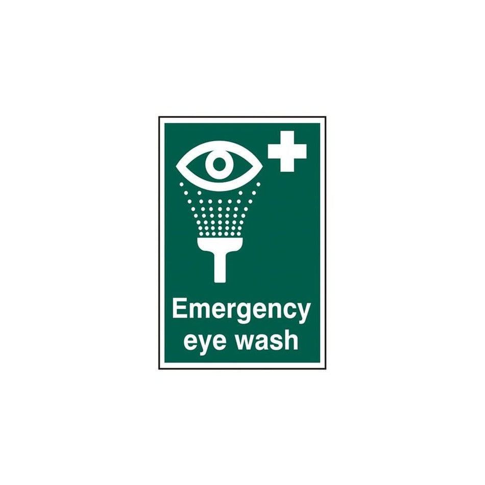 Scan Emergency Eye Wash - PVC Sign 200 x 300mm-SCA1554