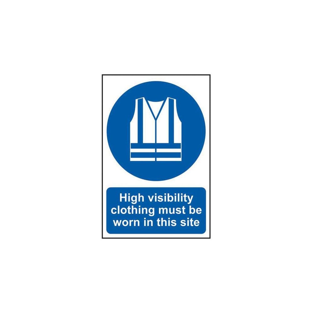 Scan High Visibility Jackets Must Be Worn In This Site - PVC Sign 200 x 300mm-SCA4007