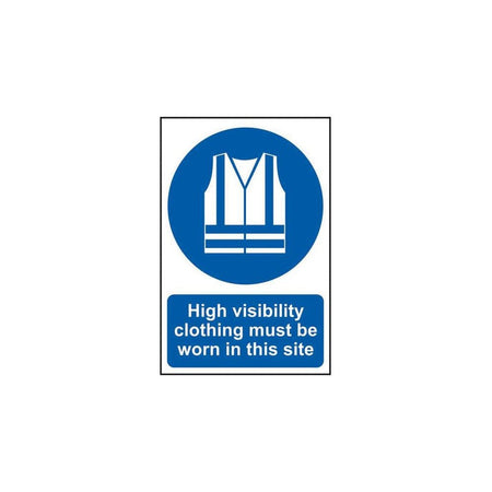 Scan High Visibility Jackets Must Be Worn In This Site - PVC Sign 200 x 300mm-SCA4007