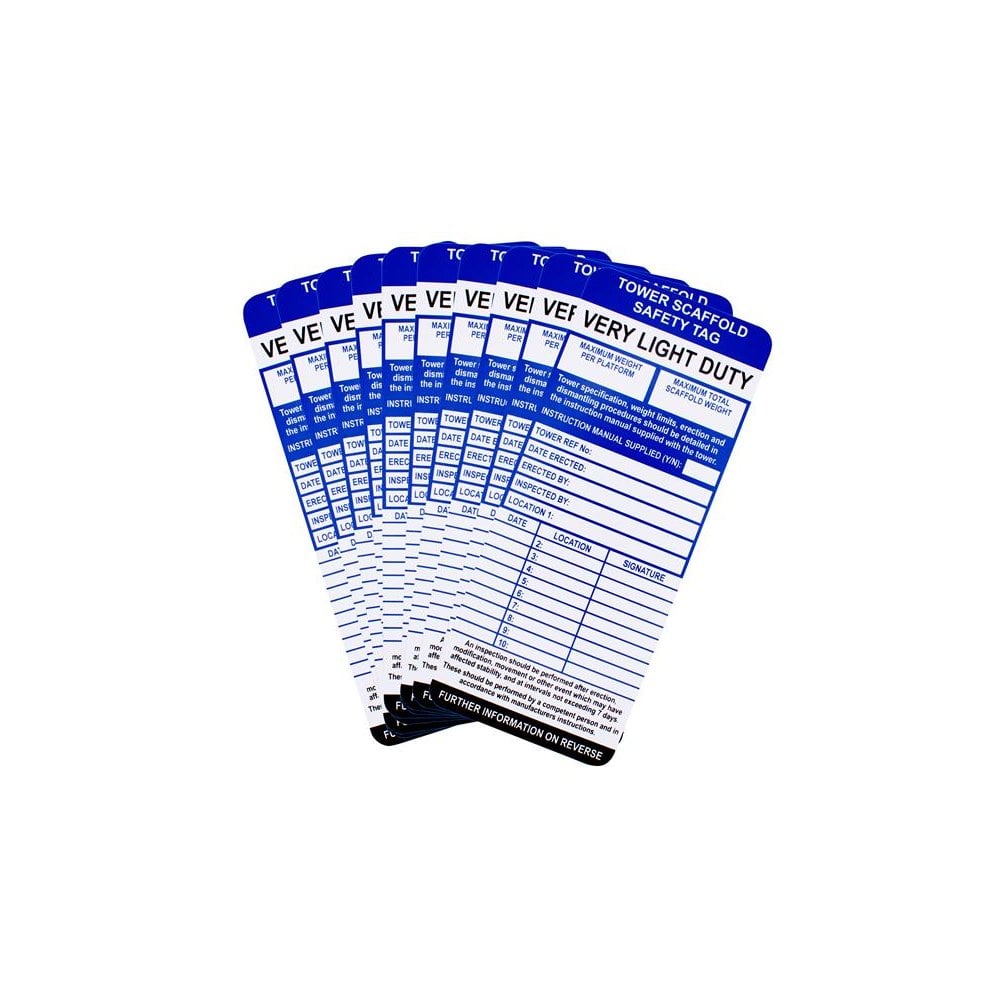 Scan Tower Tag Inserts Pack Of 10-SCATOWTAGI
