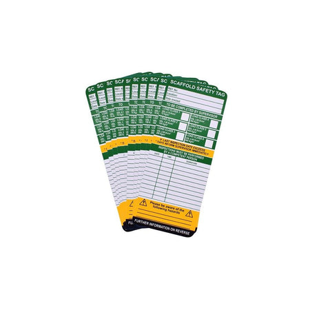 Scan Scaffold Tag Inserts Pack Of 10-SCASCAFTAGI