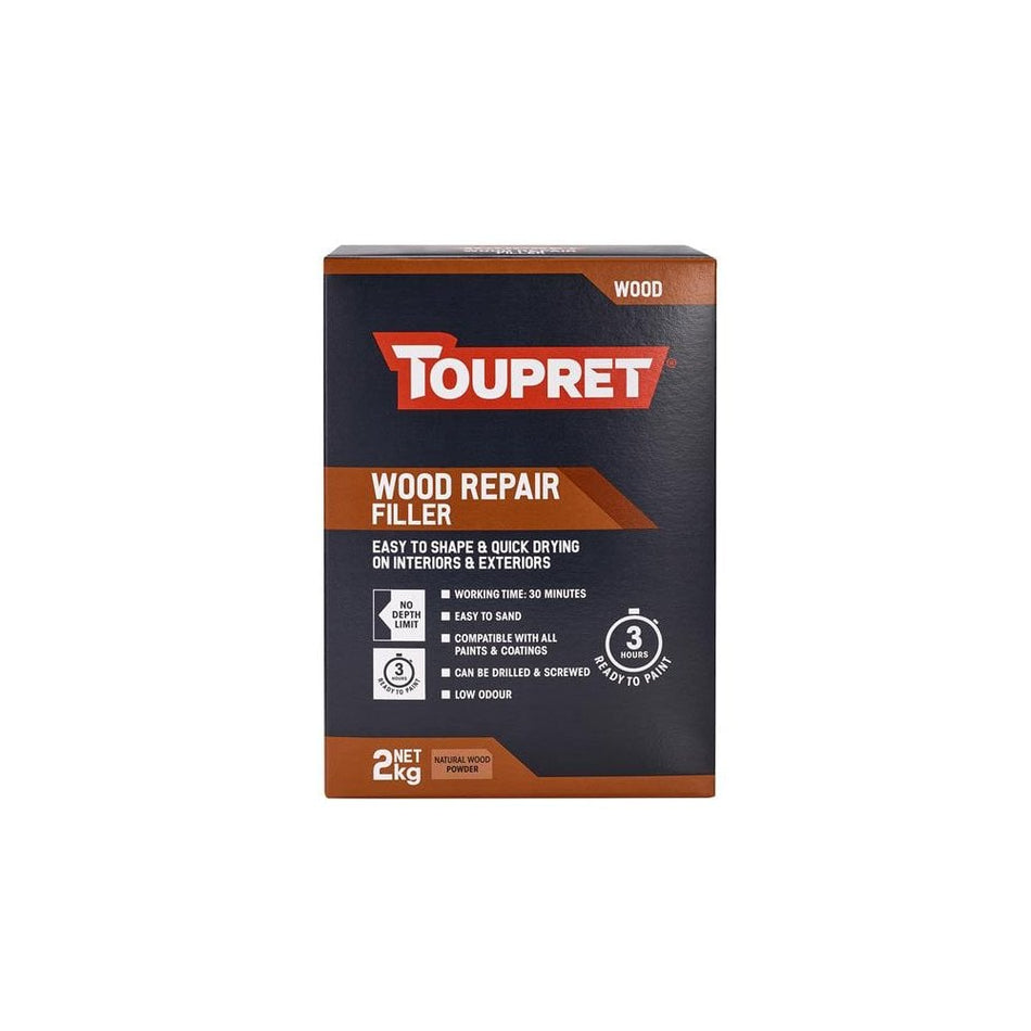 Toupret Wood Repair Filler 2kg-TOUTTREPBO02