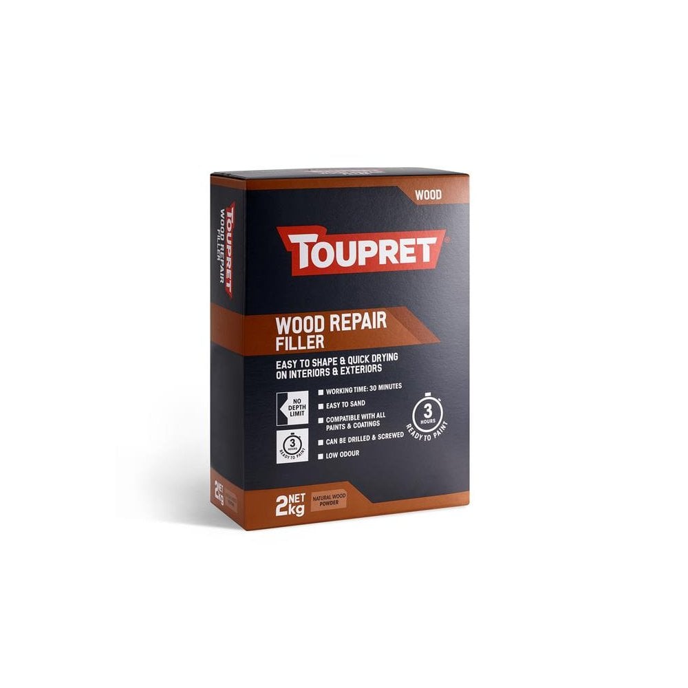 Toupret Wood Repair Filler 2kg-TOUTTREPBO02