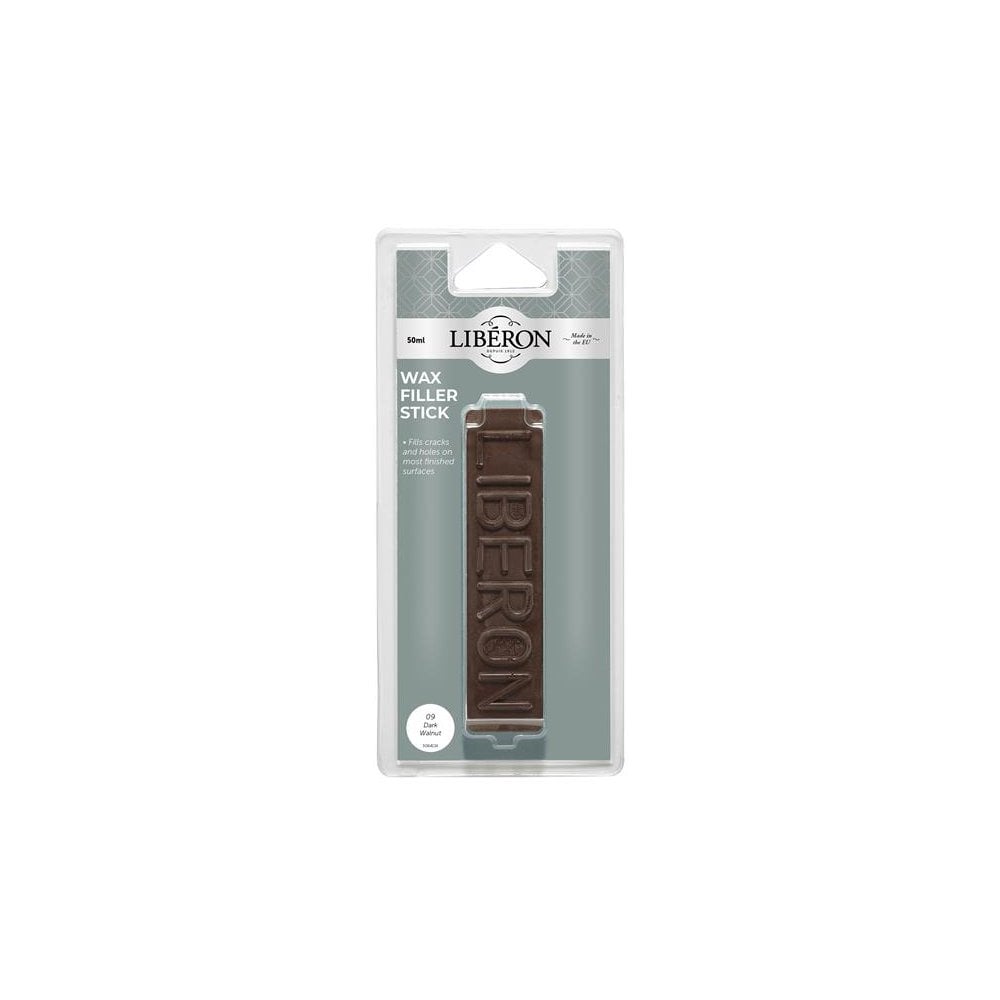 Liberon Wax Filler Stick 09 Dark Walnut 50g-LIBWFSDWN