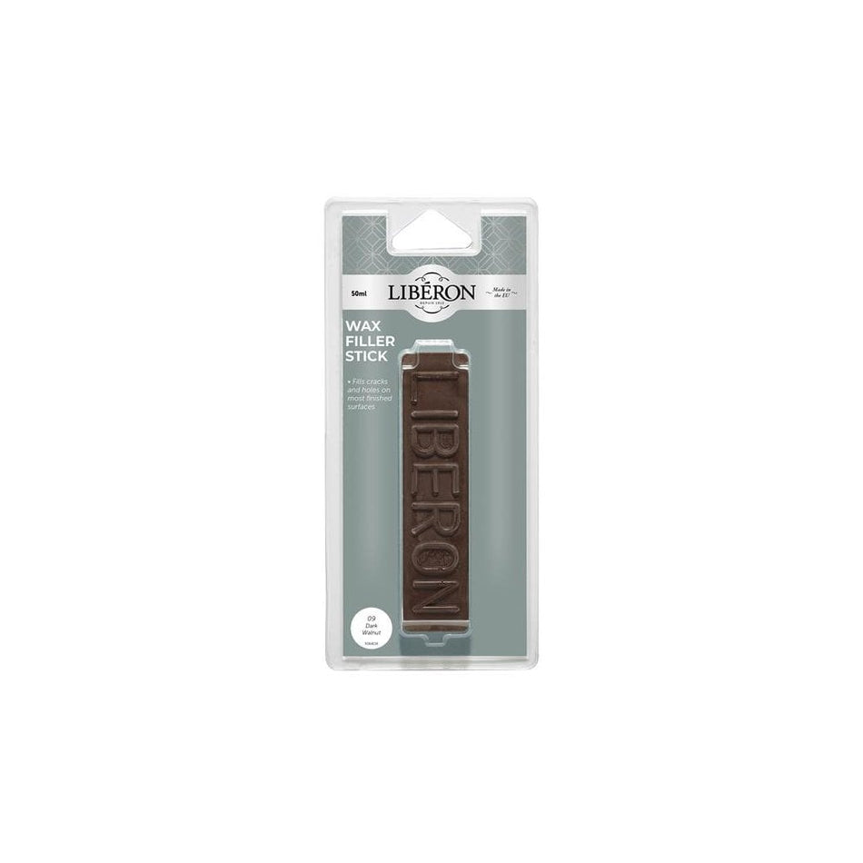 Liberon Wax Filler Stick 09 Dark Walnut 50g-LIBWFSDWN