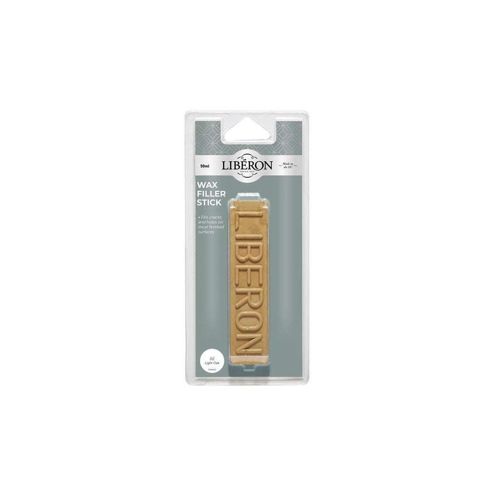 Liberon Wax Filler Stick 02 Light Oak 50g-LIBWFSLON