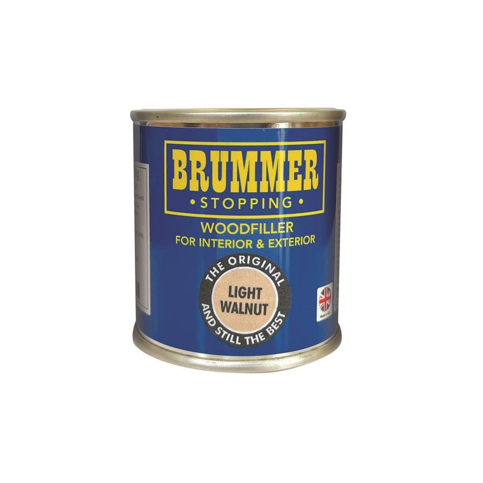 Brummer® Wood Filler Light Walnut 250g-BRUBM30410
